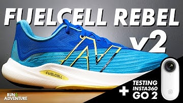 NEW BALANCE FUELCELL REBEL v2 First Run & First Impressions + Testing INSTA360 GO 2 | Run4Adventure