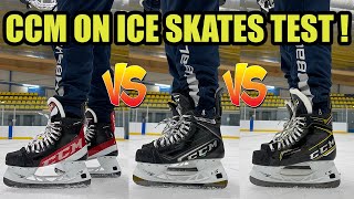 On Ice test with CCM Hockey Skates 100K Pro vs FT4 Pro vs AS3 Pro