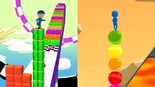 Cube Surfer Vs Stack Rider All Levels Gameplay   android, IOS [ New Android Games] screenshot 5