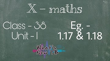 Class - 38 | 10th Maths | UNIT -1 | Relation & Function | Eg. - 1.17 & 1.18 - By Nivetha Bharathi