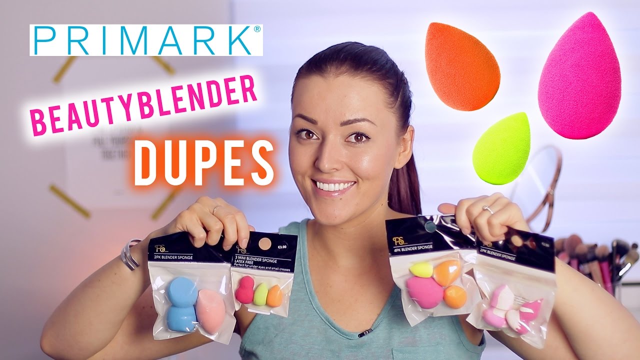 Primark beautyblender dupes testen Beautygloss YouTube