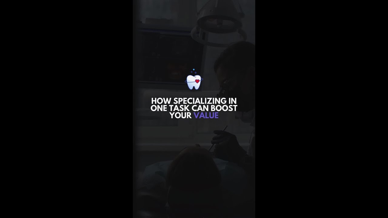 Specialize in one task and watch your value grow! - YouTube