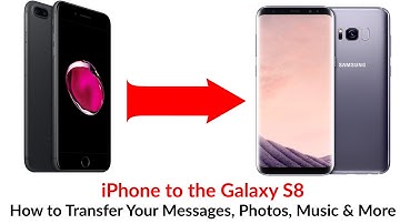 iPhone to Galaxy S8 How to Transfer Your Messages, Photos, Music & More - YouTube Tech Guy