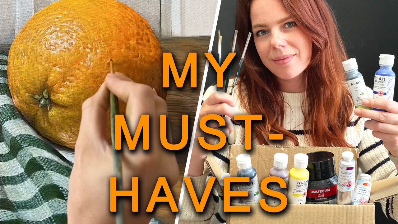 The Best Acrylic Painting Tools for Realism (paint, brushes, canvas + MORE)