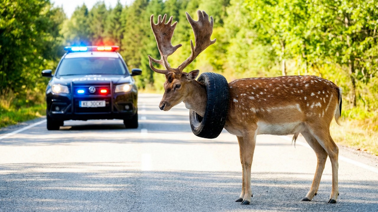 2 Года Олень Носил Шину на Шее — И Вот Что С Ним Случилось Потом