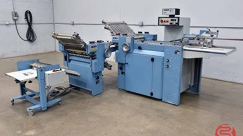 MBO B20 Pile Feed Paper Folder w/ 8 Page Unit and Mobile Delivery