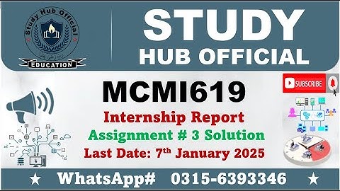 MCMI619 assignment 3 solution 2024 mcmi619 #mcmi619 #vu