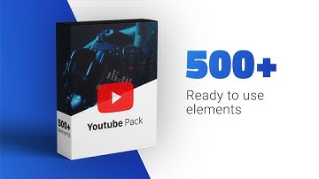 500+ YouTube Element Effect Pack - After Effects Template