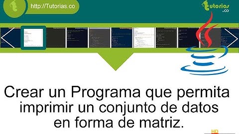 ciclo for – java (datos en forma de matriz)