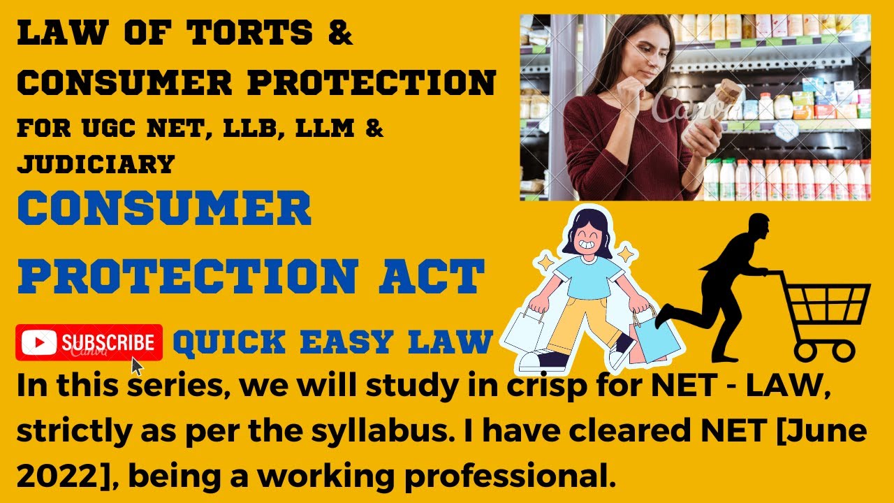 CONSUMER PROTECTION ACT 2019 UGC NET - LAW, LL.B & LL.M.