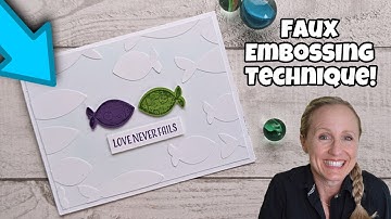No Machine?  Add texture with this Faux Embossing Technique!!!