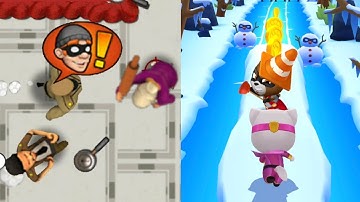 Robbery Bob 2 vs Talking Tom Hero Dash Part 4