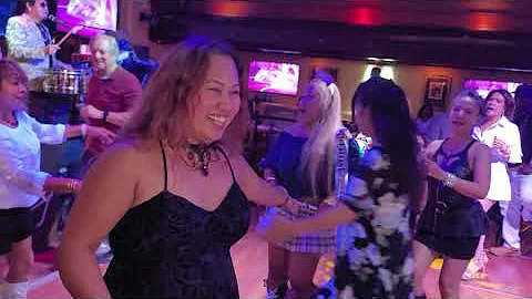 Joyce at Misty's celebrating another healthy trip ...