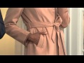 Dennis Basso Faux Wool Trench w/ Faux Leather Detail with Amy Stran