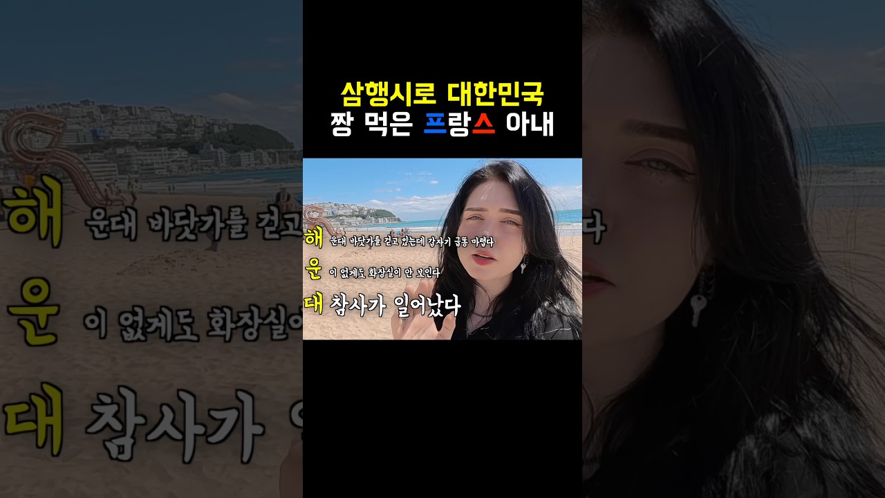 삼행시로 대한민국 짱 먹은 프랑스 아내의 해운대 3행시 ㅋㅋ