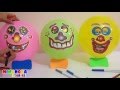 Globos divertidos, coloridos y con caritas de payaso - Juegos para niños