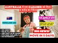  big news  australia cleaner gets 1 crore package  subclass 482  move in 5 days 