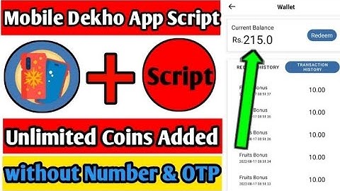 Mobile dekho app new script ||mobile dekho app coin adder ||script ||mobile dekho app hack tricks ||