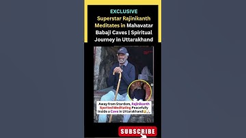 Superstar Rajinikanth Meditates in Mahavatar Babaji Caves | Spiritual Journey in Uttarakhand