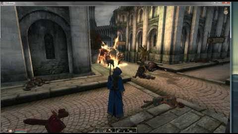 Messing around in modded oblivion