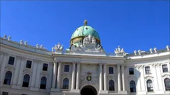 The Hofburg imperial palace, Michealerplatz, Vienna, Austria