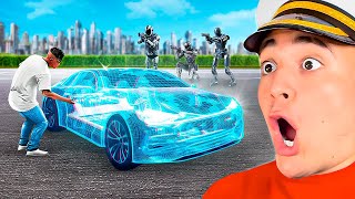 Robando COCHES del FUTURO MILLONARIOS en GTA 5 !! 🤖💰