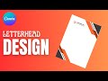 Create Letterhead Design in Canva #canva #letterheaddesign #canvadesign