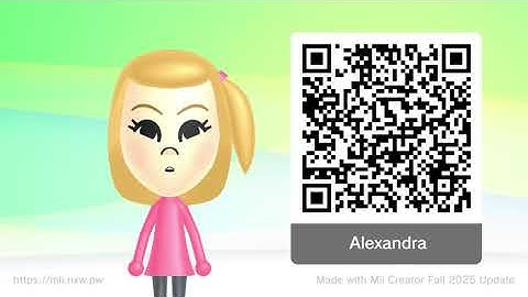 Wii Sports Mod OC Mii QR Codes