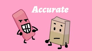 making bfdi Assets Accurate to reality: Eraser and barf bag