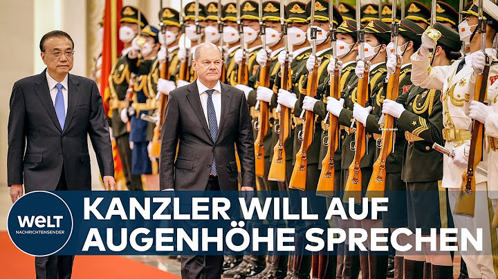 KANZLER SPRICHT KLARTEXT: Scholz mahnt in China faire Handelsbedingungen an