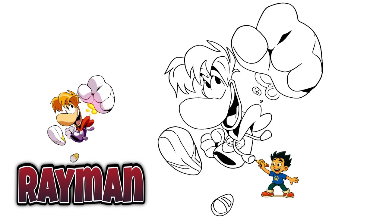 How To Draw Rayman | Raymond/ | Rayman Legends #rayman #drawingvideo # ...