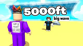 5000FT Tsunami Wave Is Going To HIT on Roblox