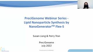 PreciGenome Lipid Nanoparticle Synthesis System Flex-S Demo and Introduction
