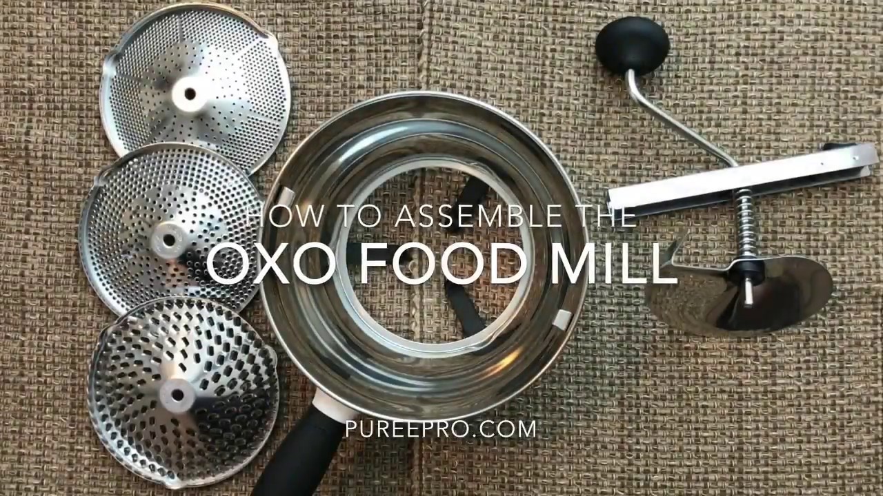 How to assemble the OXO food mill YouTube