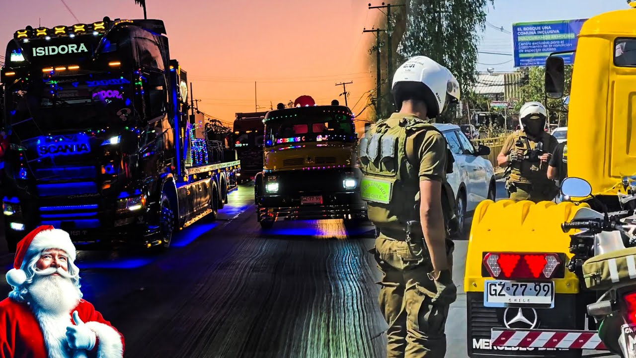 NOS DETUVIERON LOS CARABINEROS | Caravana Navideña 2024🎅