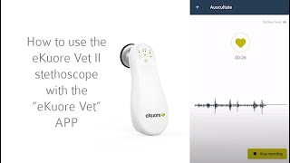 How to use the "eKuore Vet" APP with your eKuore Vet II electronic stethoscope screenshot 4