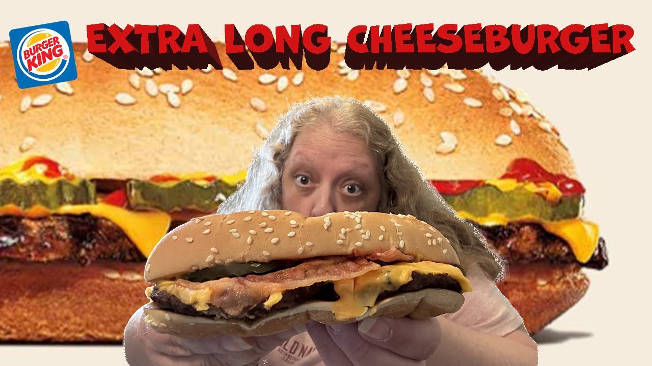 New Its Burger Kings Extra Long Cheeseburger 🍔🍔 Youtube