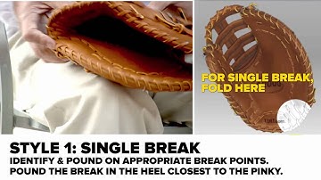 Breaking in a First Baseman Baseball Mitt
