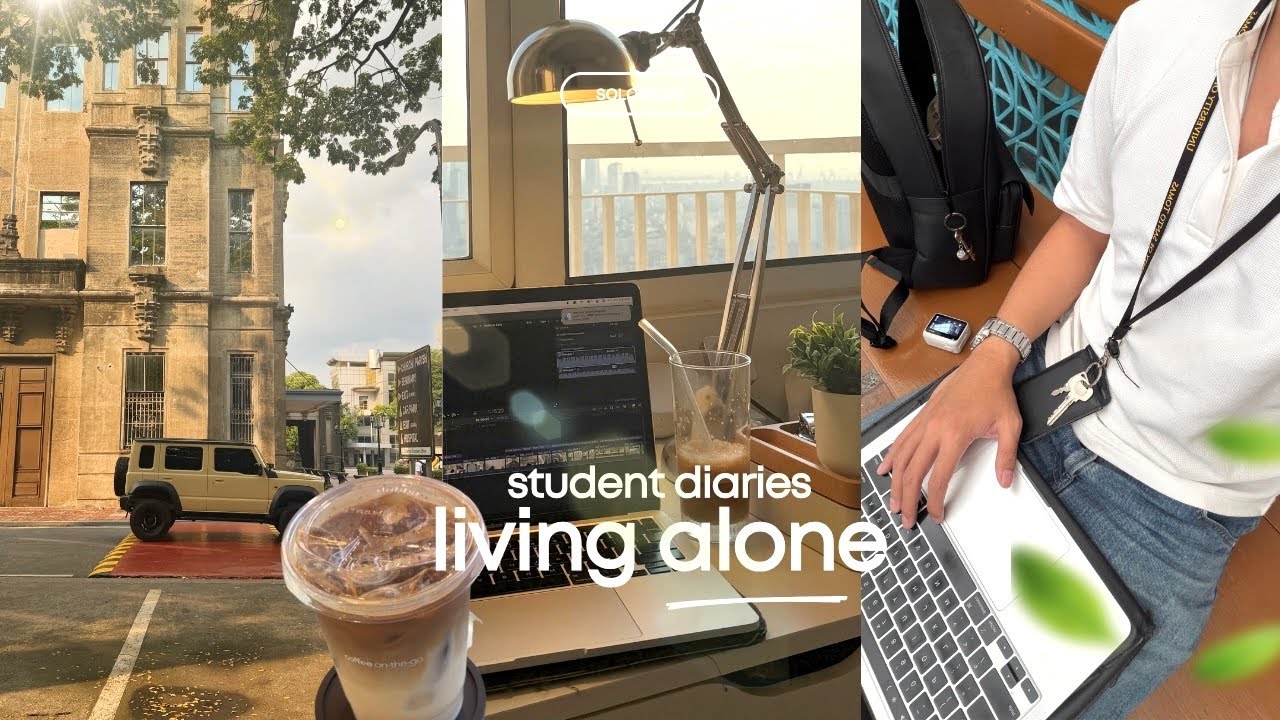 student living alone • productive working, cafe + resto hopping! 