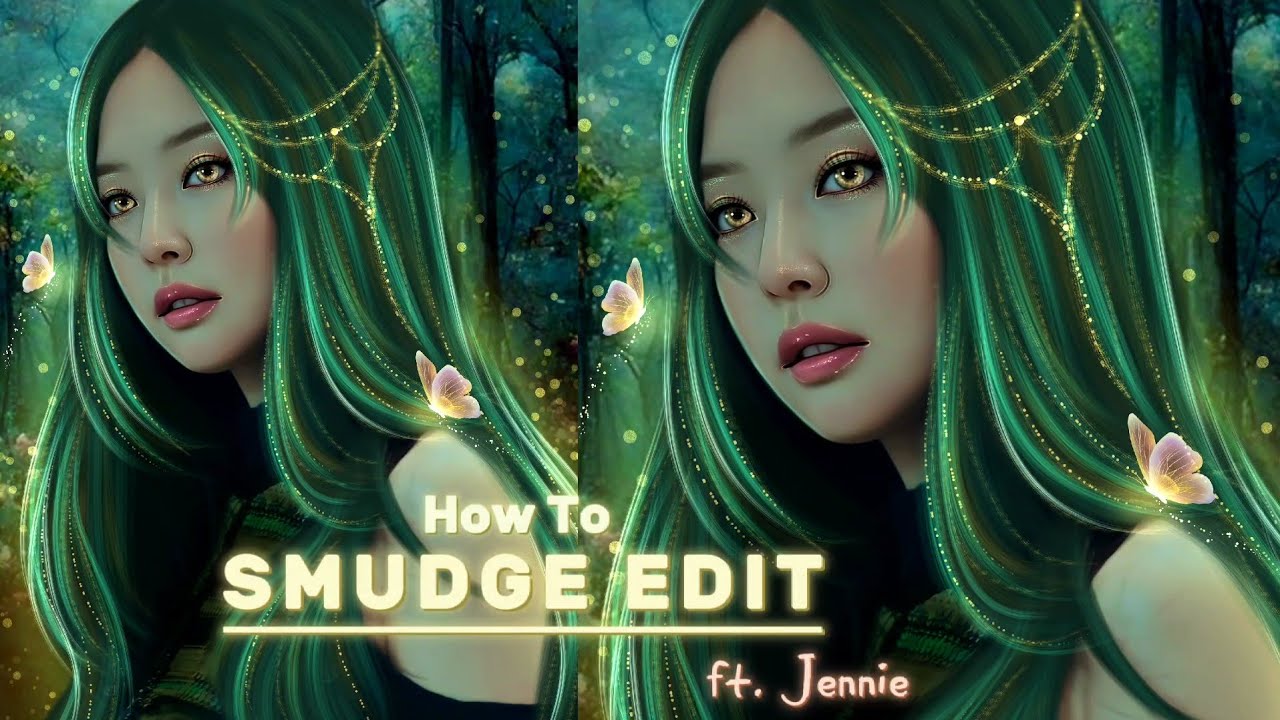 How To | Smudge Edit Full Tutorial ibispaintx ft. Jennie Blackpink ...