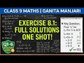 Class 9 Maths Ch 8 Exercise 8.1 ONE SHOT 🔥 | Full Solutions | Ganita Manjari#ganitamanjari #class9