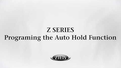 How to Program Auto Hold on Your Z Series Scale