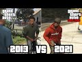 Lamar Roasts Franklin 2013 Vs 2021 GTA 5