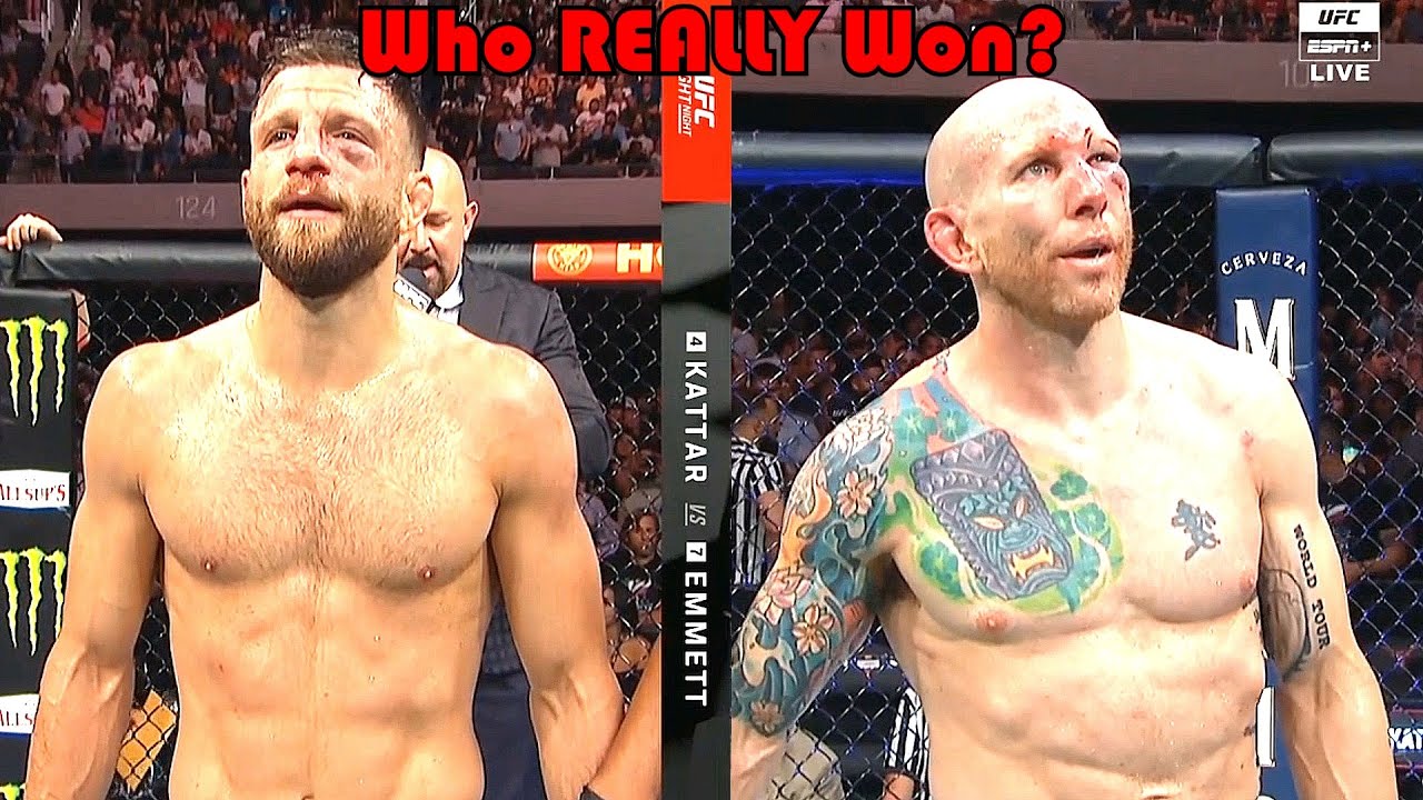 Josh Emmett Thought He Won Four Rounds vs. Calvin Kattar, Wants ...