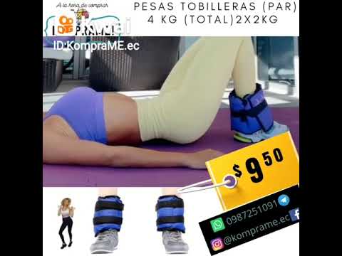 Pesas 💪 para tobillos y antebrazos 💪 4 KG en total 💪 2 x 2 kg