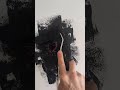 This pink aster from a bouquet was starting to wilt.. so of course why not paint it black 🖤 💐