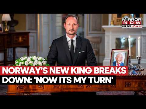 Video Norways King Haakon VIII Breaks Down In First Speech After Father Harald Vs Death: 'It's My Turn'