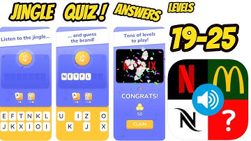 Jingle Quiz ‪Game All levels 19-25 Part 2 Gameplay Walkthrough (iOS-Android)