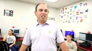 Boiling Springs Middle School Teacher of the Year Brandon Hill