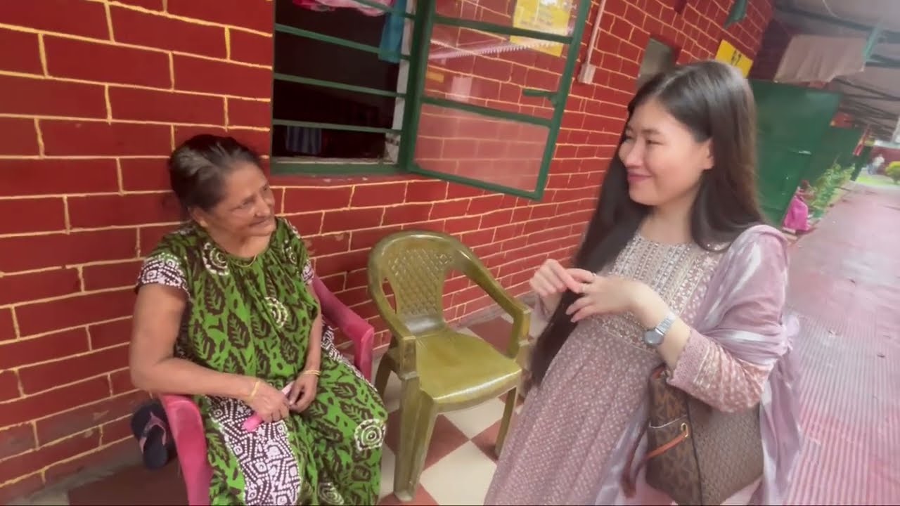 A visit to an oldage home to honour our dearest Boju❤️😘🧿🧿